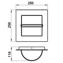 Moderno aplique de exterior de acero inoxidable 428