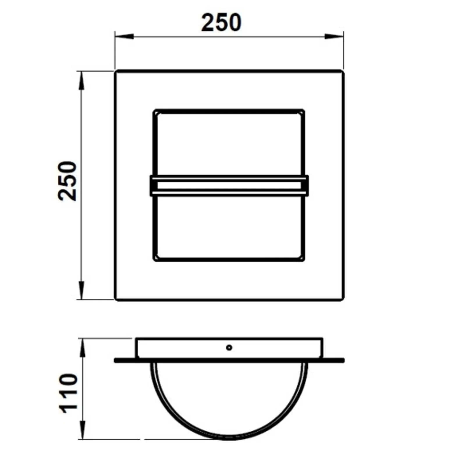 Moderno aplique de exterior de acero inoxidable 428