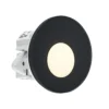 Molto Luce Lámpara empotrable LED Pared 68R Cristal IP44 RD, negro