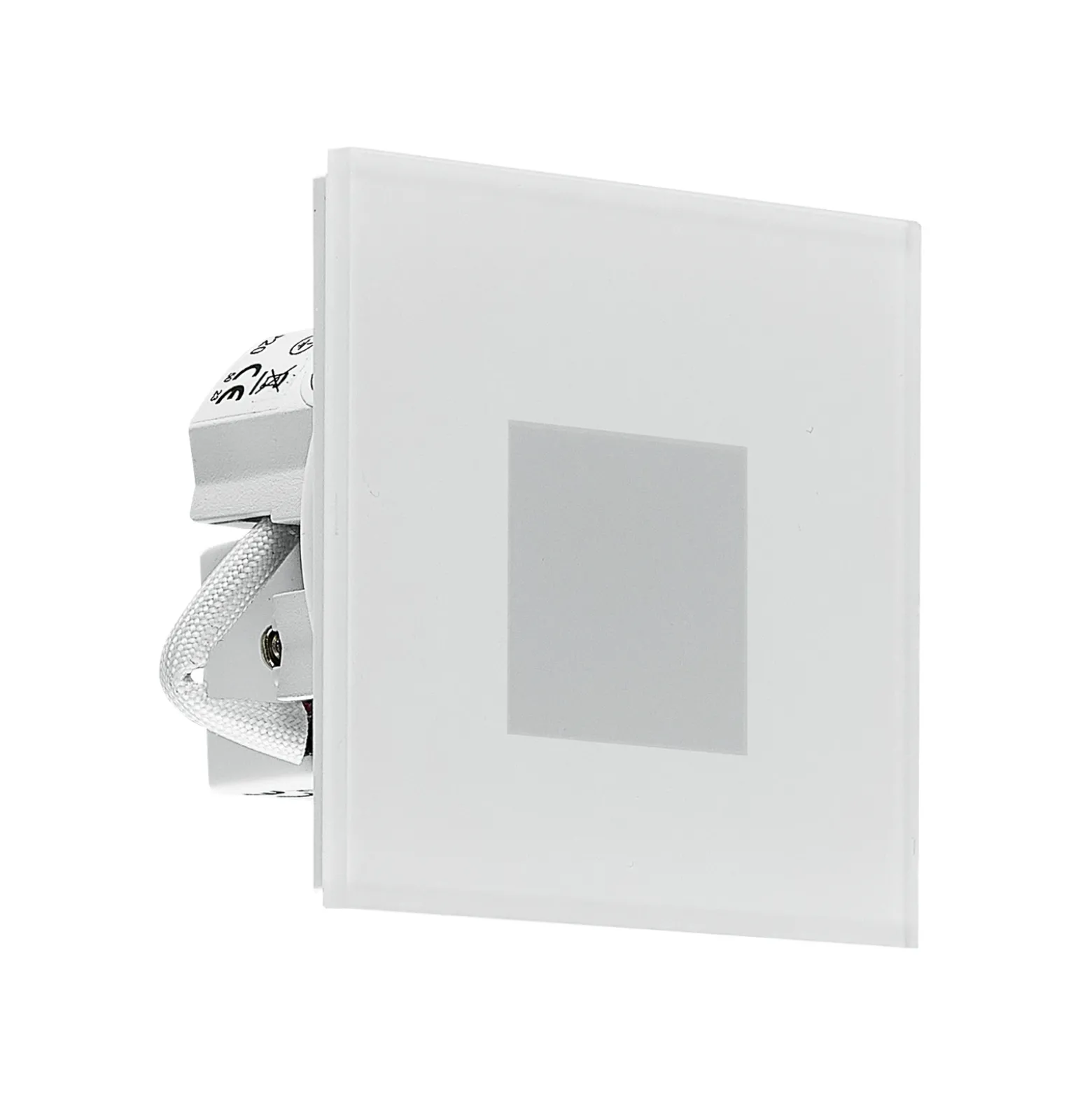 Molto Luce Lámpara empotrable LED Pared R68 Cristal IP44 SQ, blanco, CCT