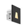 Molto Luce Lámpara empotrable LED Wall 68R IP44 SQ, negro, CCT