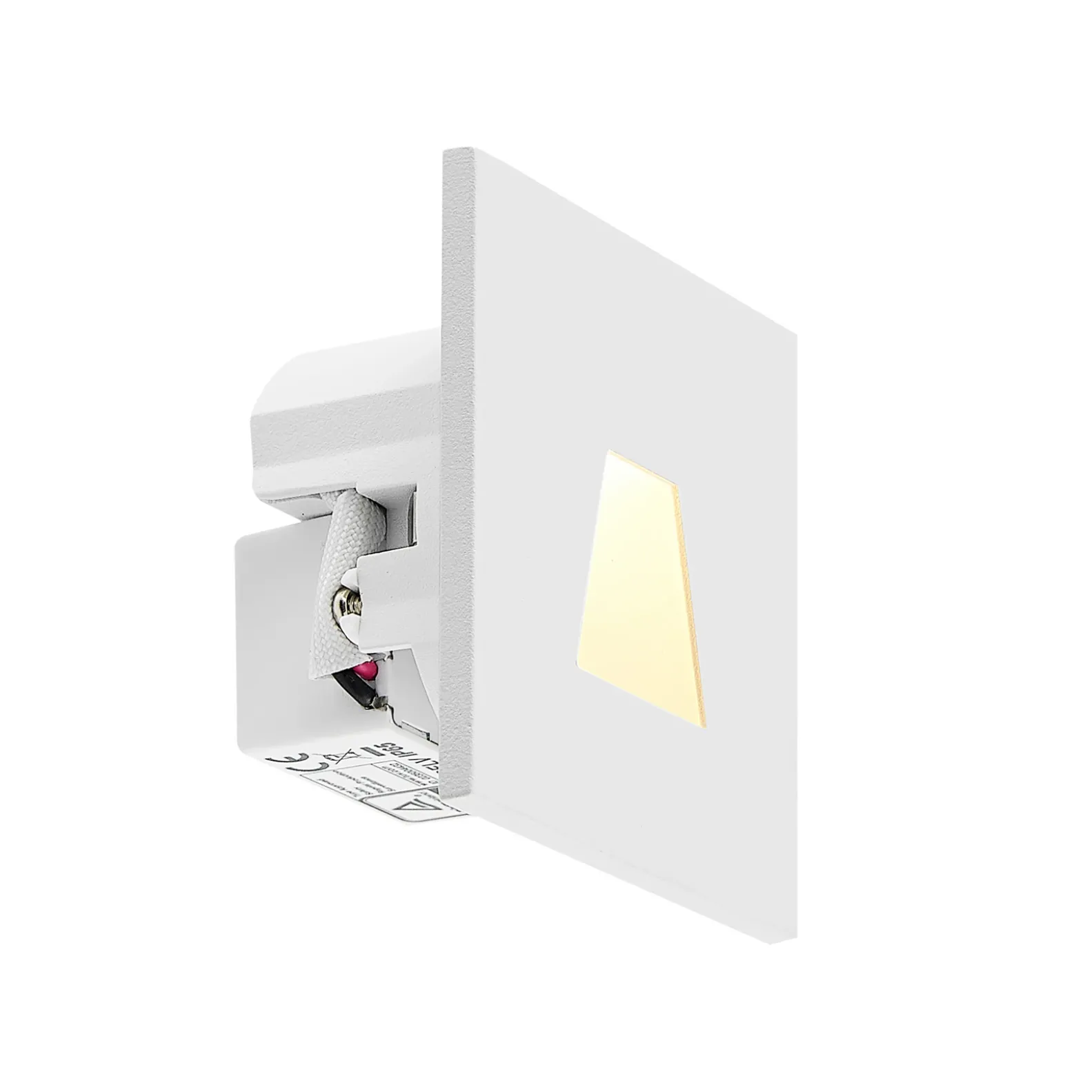 Molto Luce Lámpara empotrable LED Wall 68R IP44 SQ, blanco, aluminio, CCT