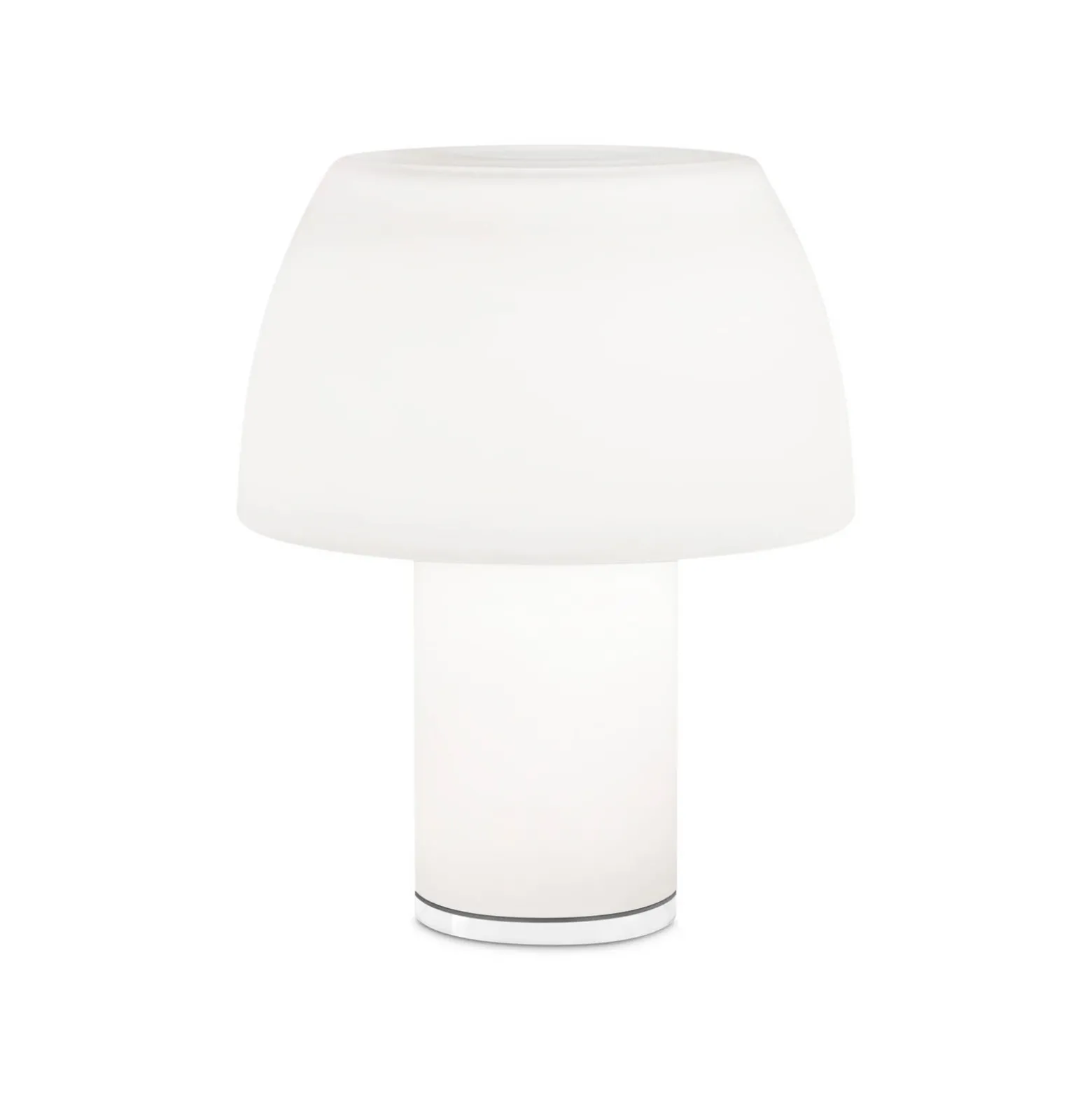Nemo lámpara de mesa LED recargable Lorosae, blanco, cristal, IP54, USB