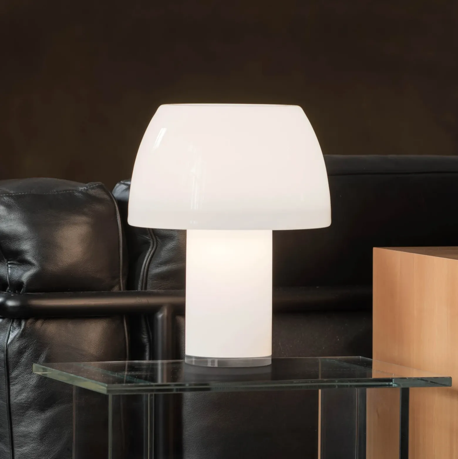 Nemo lámpara de mesa LED recargable Lorosae, blanco, cristal, IP54, USB