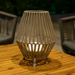 Newgarden Conta lámpara de mesa LED recargable taupe 32cm