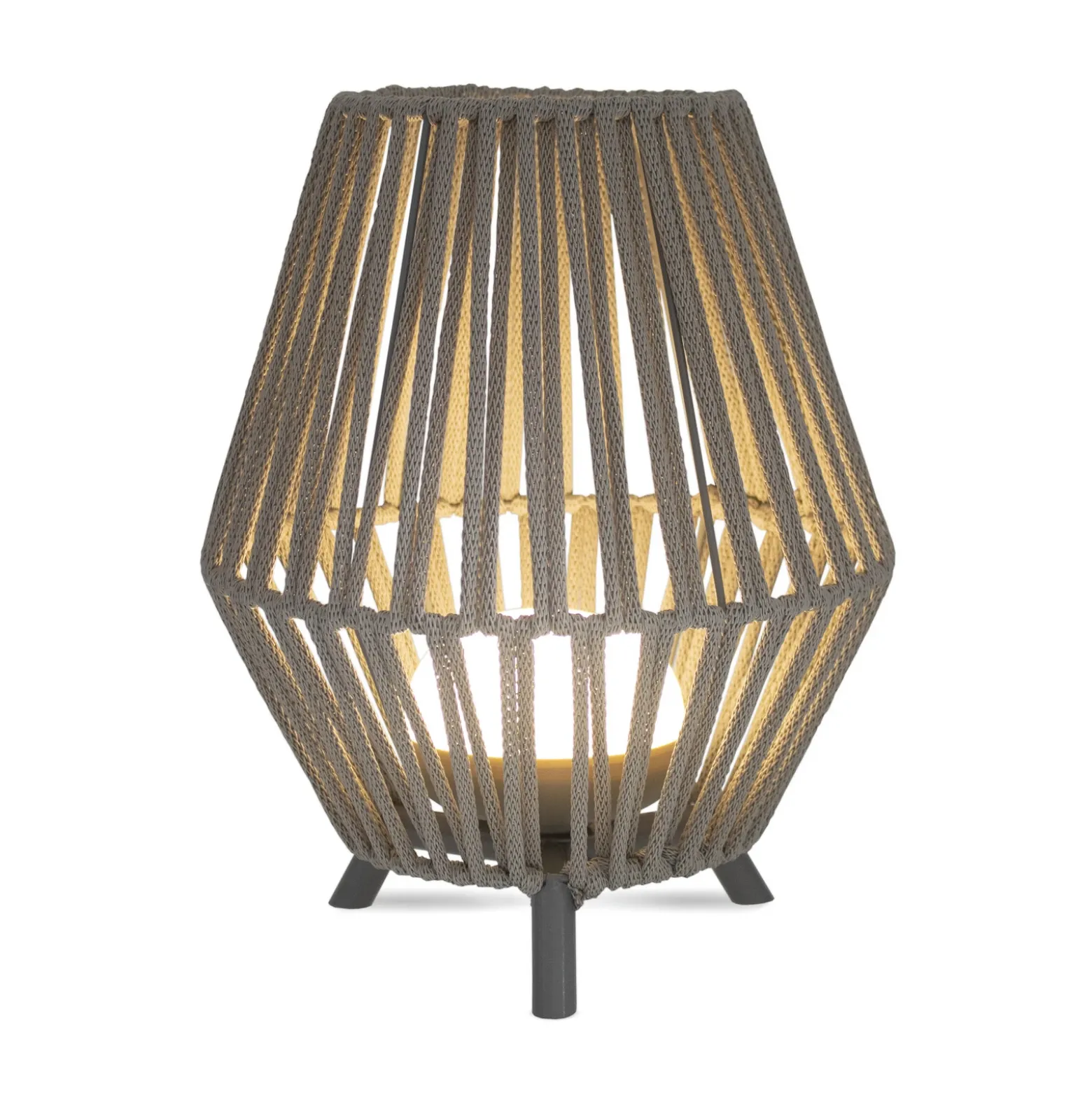 Newgarden Conta lámpara de mesa LED recargable taupe 32cm