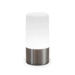Newgarden Lámpara de mesa LED recargable Maia, gris, IP54, RGBW