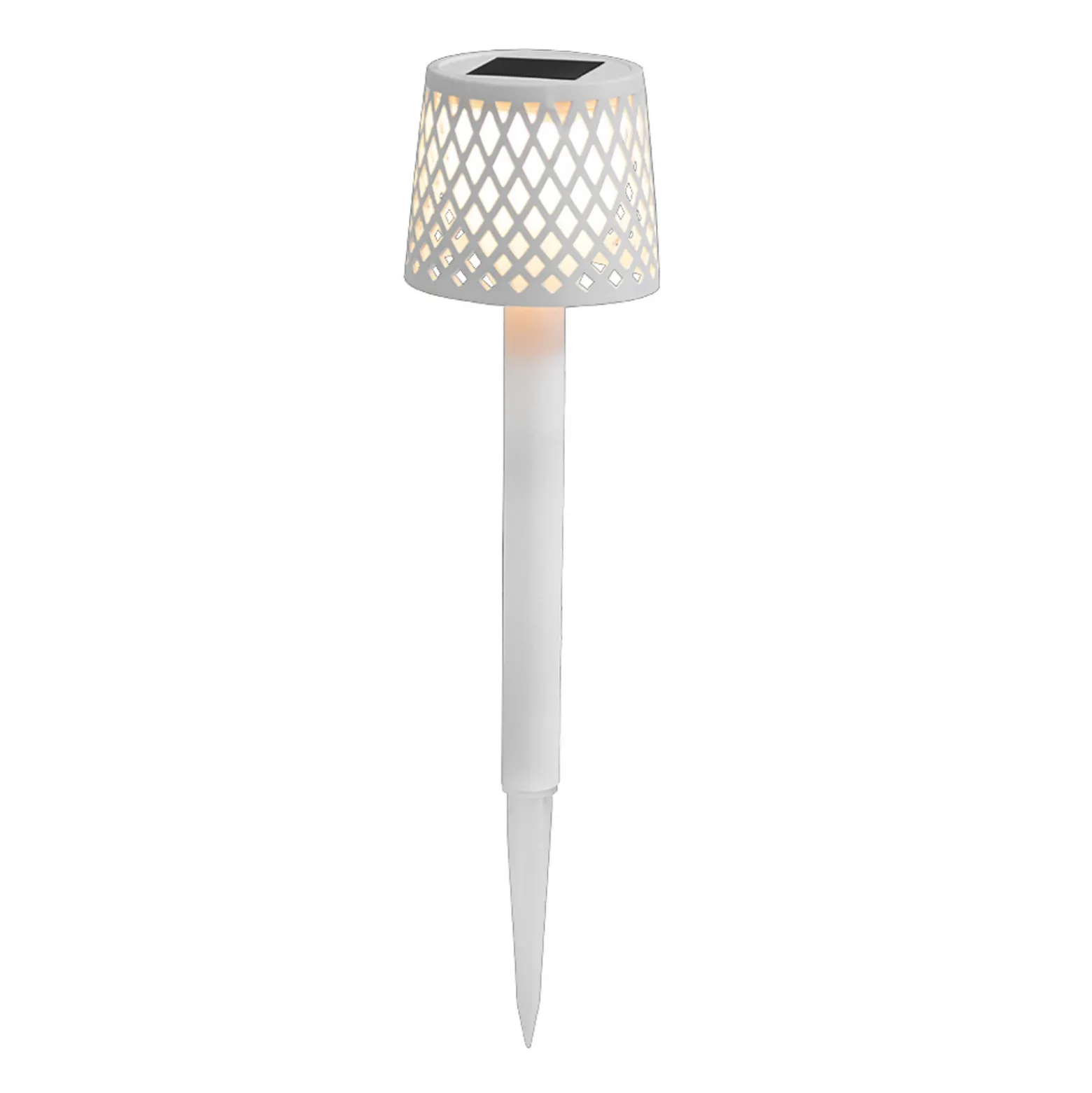 Newgarden Lámpara LED solar Gretita, blanca, pincho de suelo, juego de 4