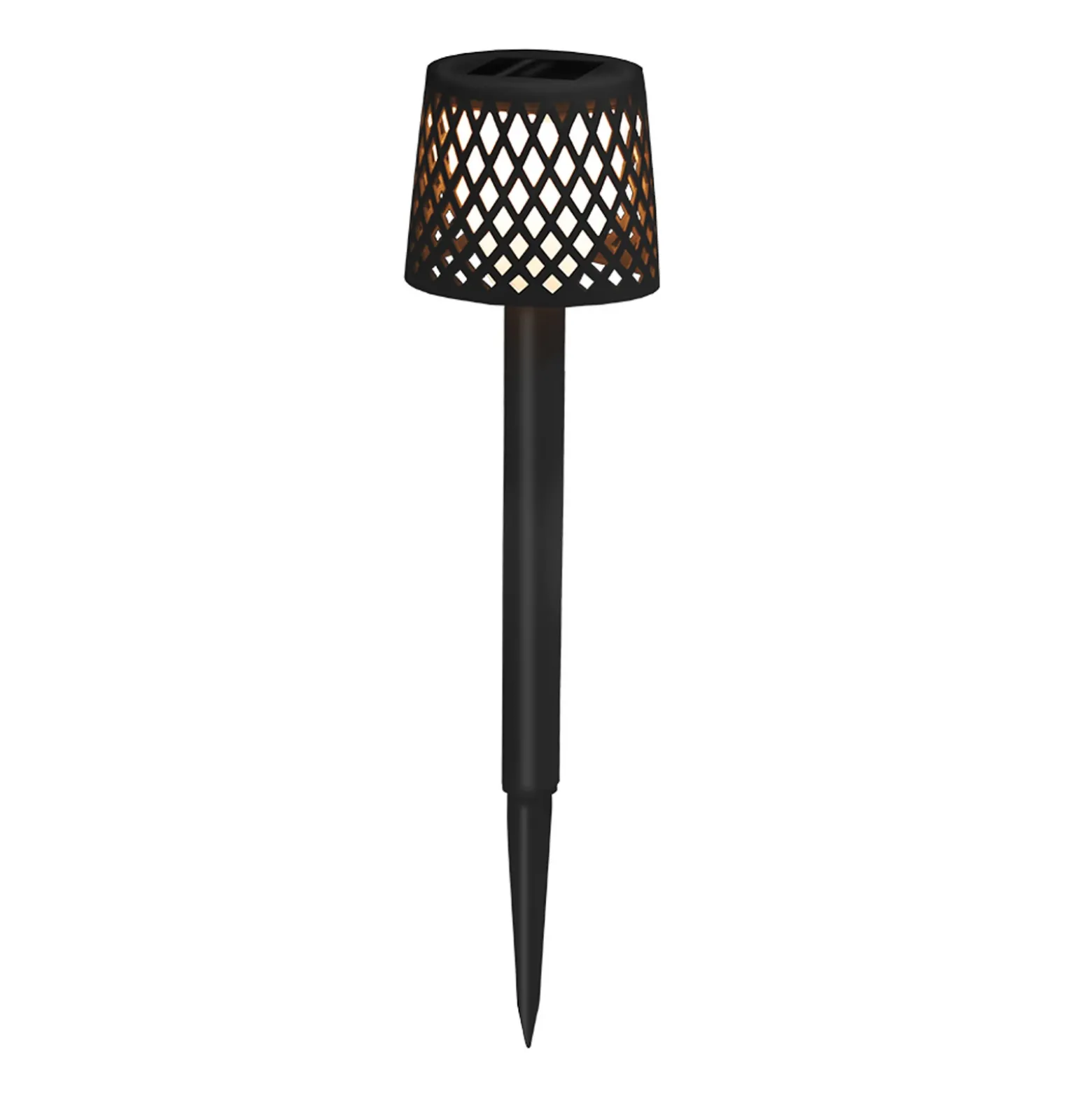 Newgarden Lámpara LED solar Gretita, negra, pincho de suelo, 4 uds