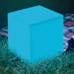Newgarden lámpara solar Cuby cubo, altura 20 cm