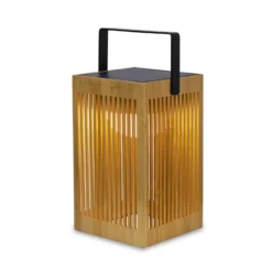 Newgarden Okinawa lámpara de mesa LED solar bambú