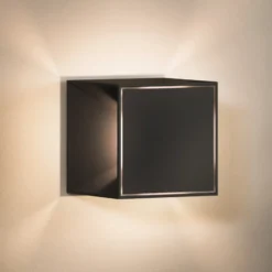 Nutalis mini lámpara de mesa LED recargable, negra, IP54, atenuable
