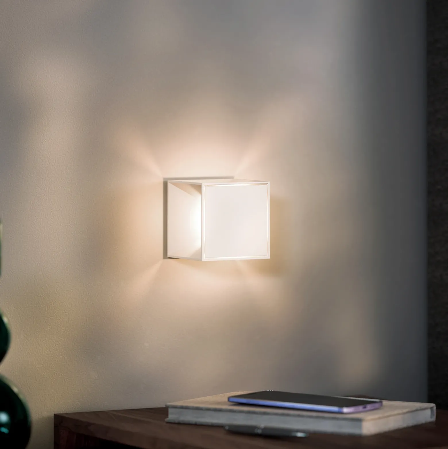 Nutalis mini lámpara de mesa LED recargable, blanca, IP54, atenuable