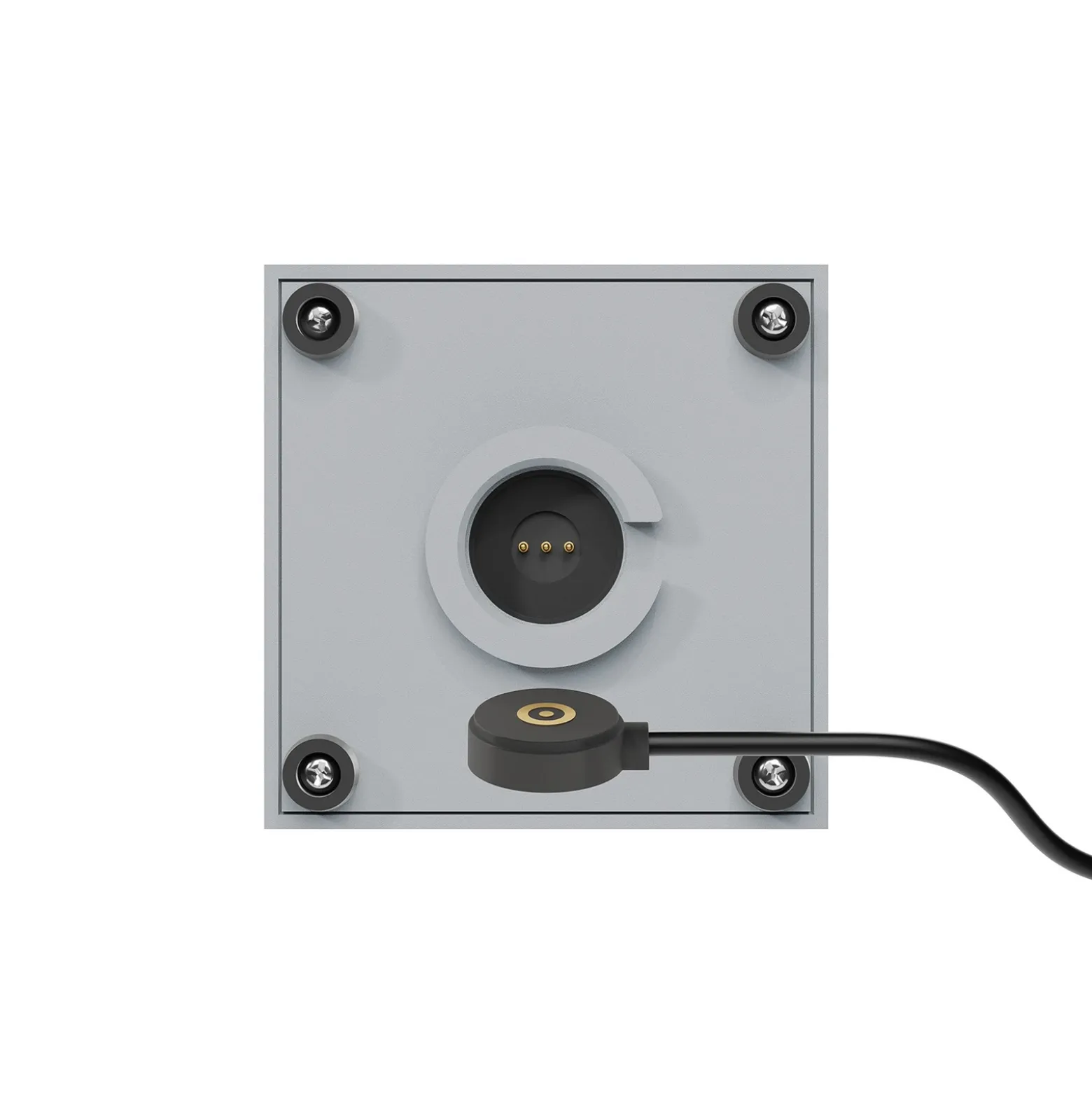 Nutalis mini lámpara de mesa LED recargable, gris niebla, IP54, atenuable