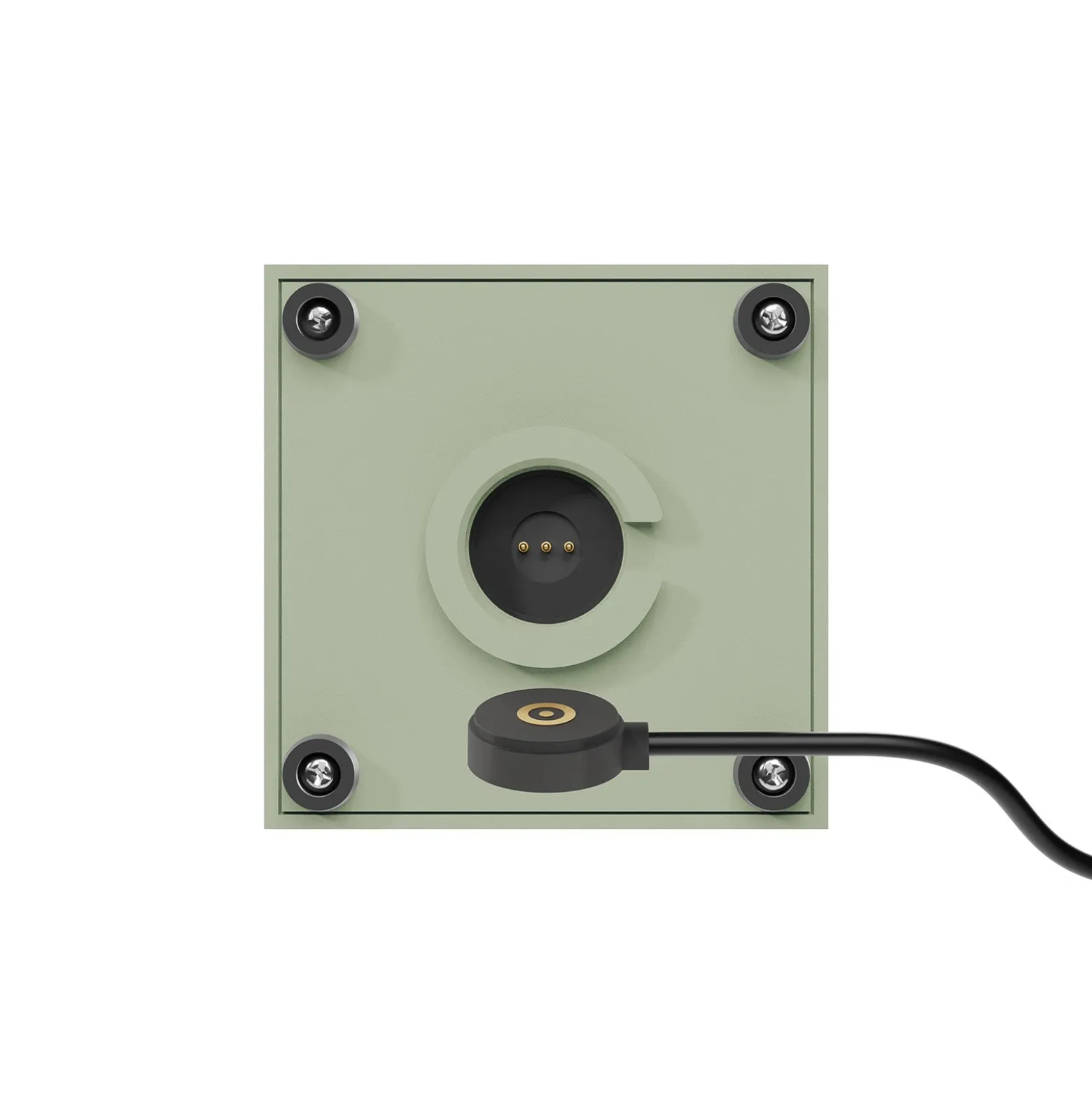 Nutalis mini lámpara de mesa LED recargable, verde, IP54, atenuable