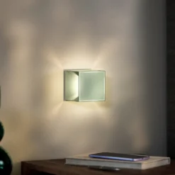 Nutalis mini lámpara de mesa LED recargable, verde, IP54, atenuable