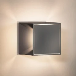 Nutalis mini lámpara de mesa LED recargable, grafito, IP54, atenuable
