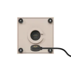 Nutalis mini lámpara de mesa LED recargable, beige, IP54, atenuable
