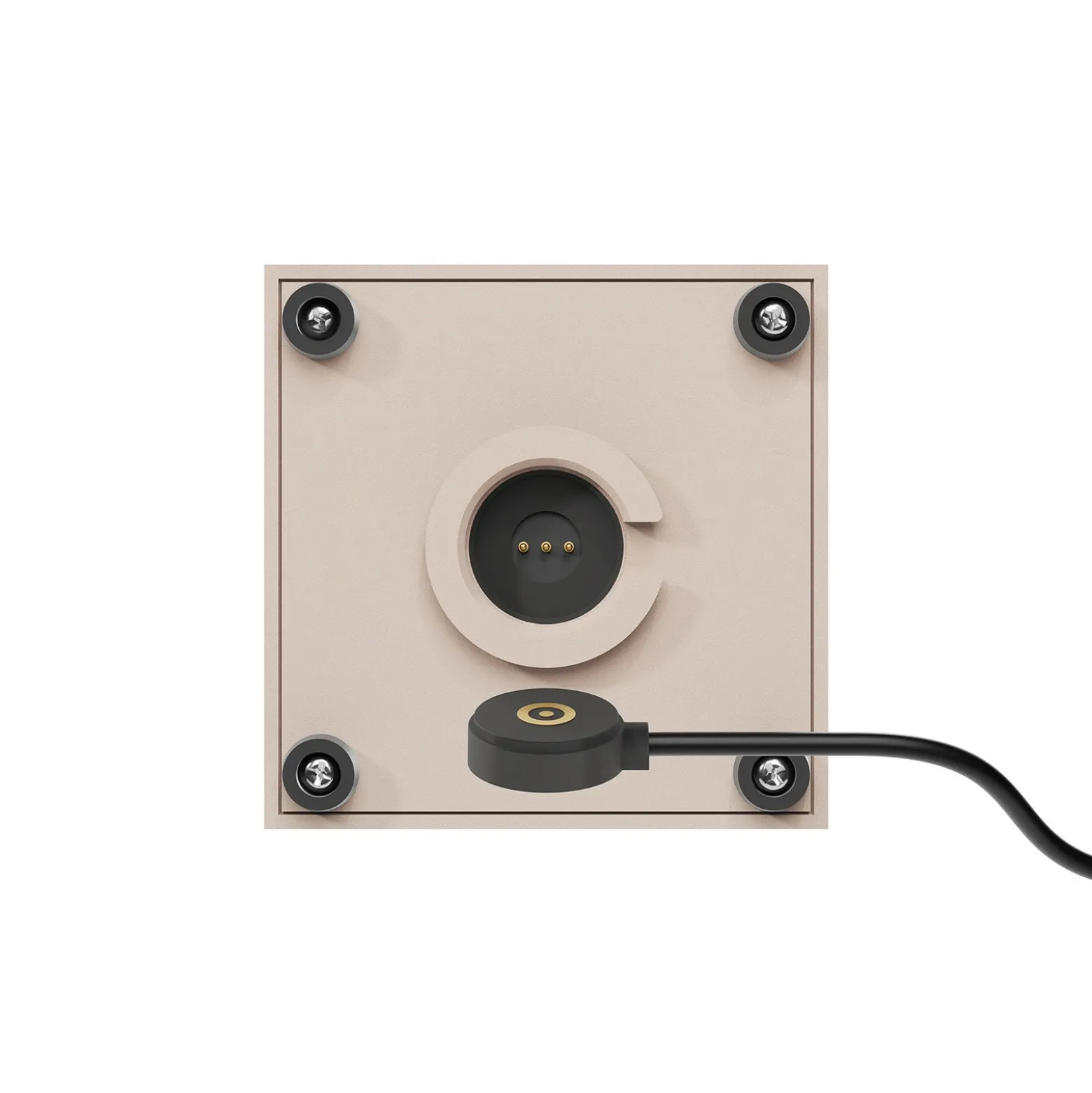 Nutalis mini lámpara de mesa LED recargable, beige, IP54, atenuable