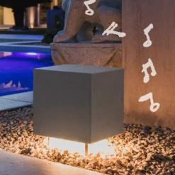 OLEV Cemento baliza LED con altavoz