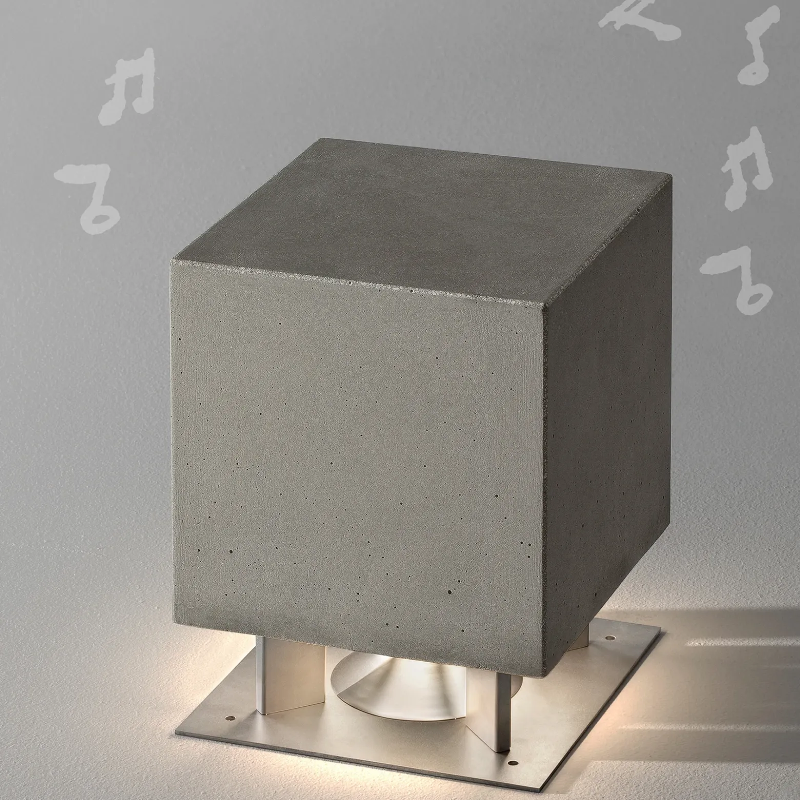 OLEV Cemento baliza LED con altavoz
