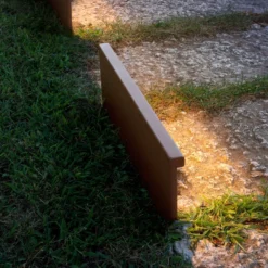 OLEV Step Line baliza LED, marrón óxido