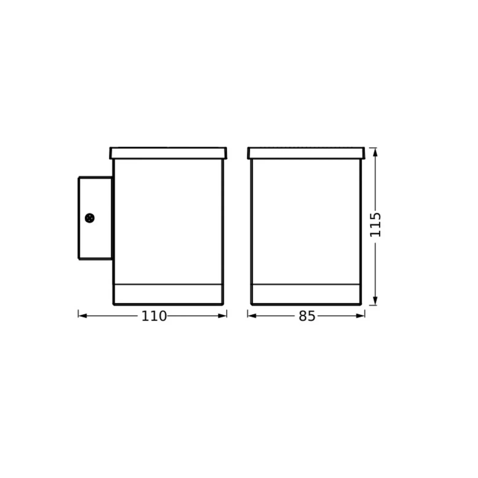 OSRAM aplique LED para exterior solar ENDURA STYLE QUADRO, grafito