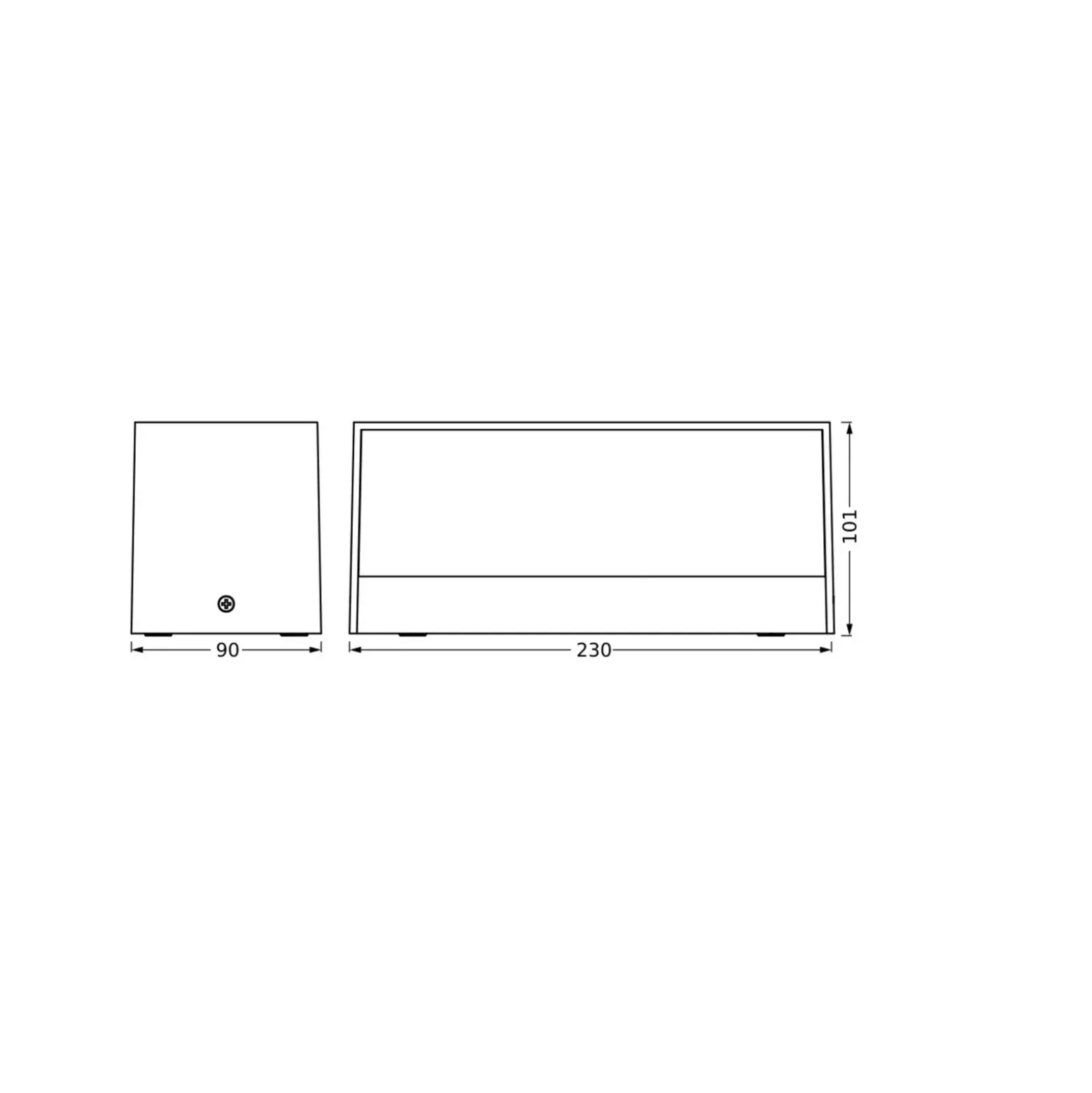 OSRAM aplique LED para exterior ENDURA STYLE IDRI, gris oscuro, IP65