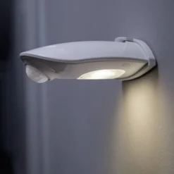 OSRAM aplique LED para exterior DOORLED DOWN plateada Sensor Batería