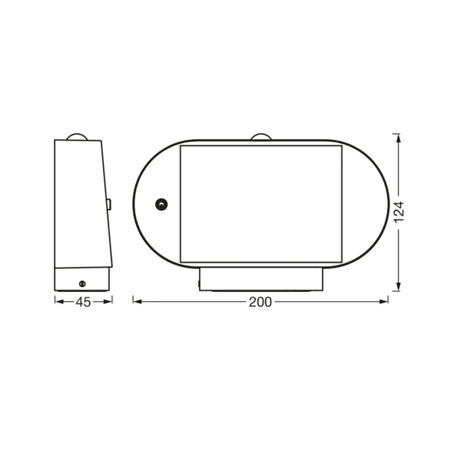 OSRAM LED-Sensor-Aplique de Pared ENDURA STYLE SOLAR OVAL 20 cm 830