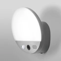 OSRAM SMART+ Aplique WiFi para exterior ROUND, cámara, sensor, gris