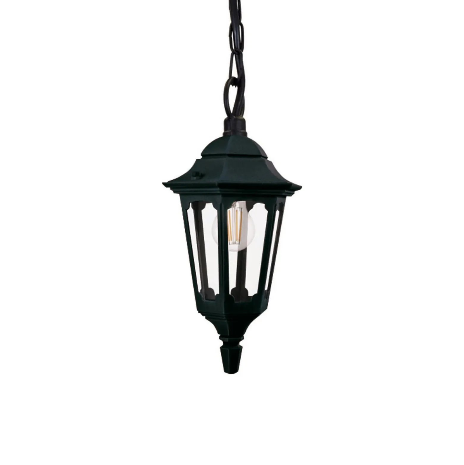 Parish Mini lámpara colgante con suspensión de cadena, altura 34,5 cm