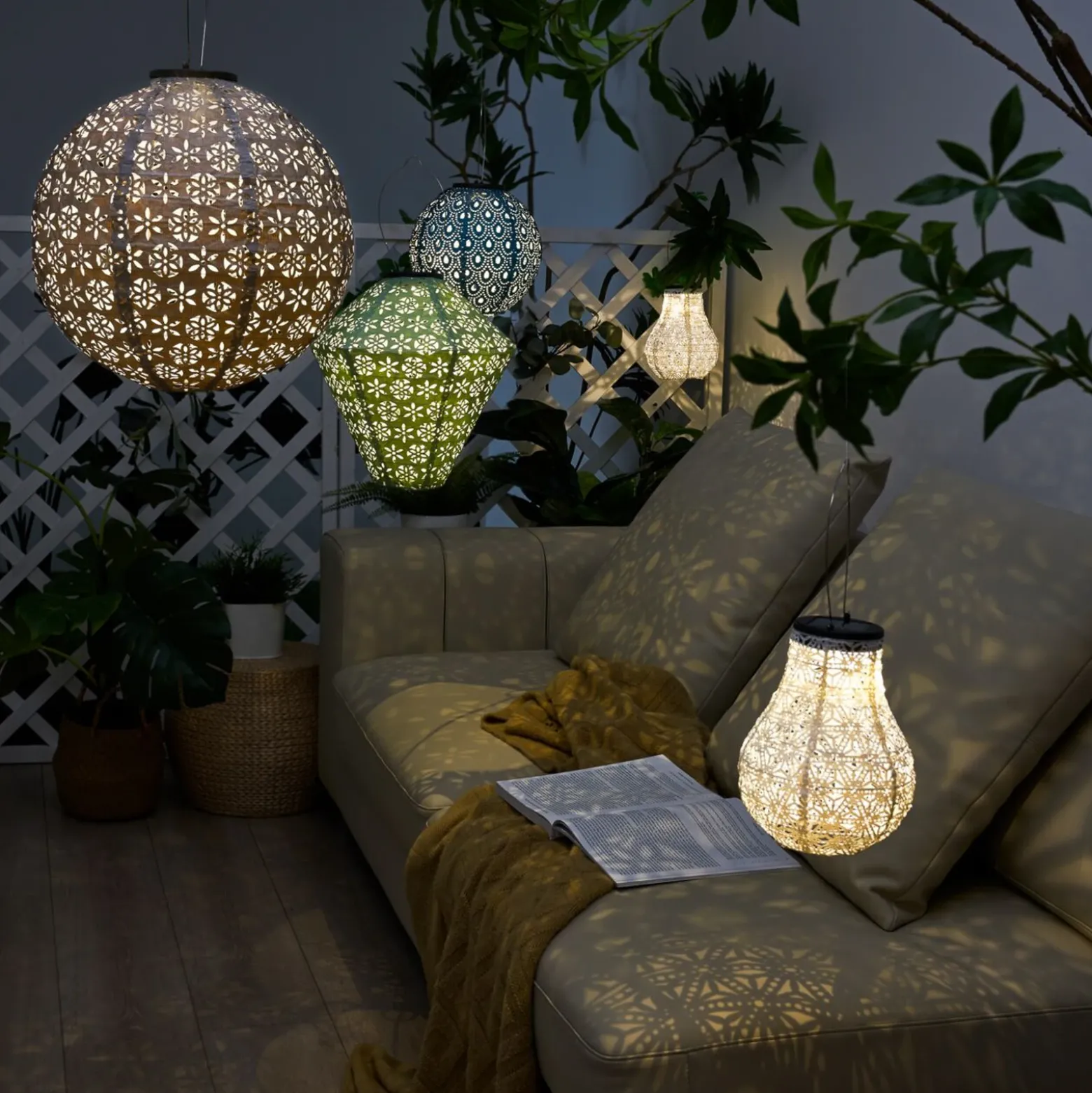 Pauleen Sunshine Charm lámpara solar LED azul