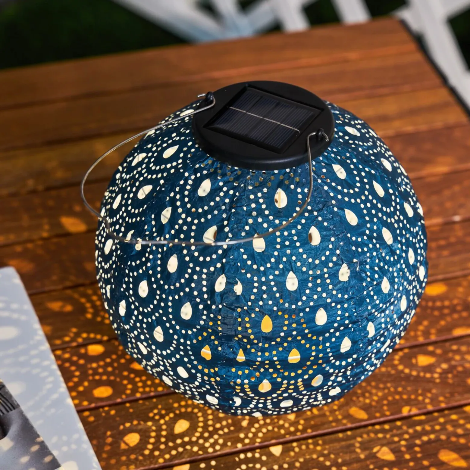 Pauleen Sunshine Charm lámpara solar LED azul