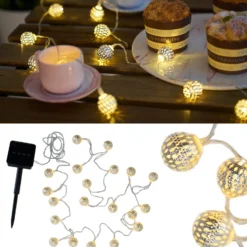 Pauleen Sunshine GlamourSolar cadena luces, plata