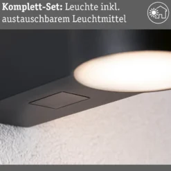 Paulmann Aplique de exterior LED Sienna, aluminio, sensor