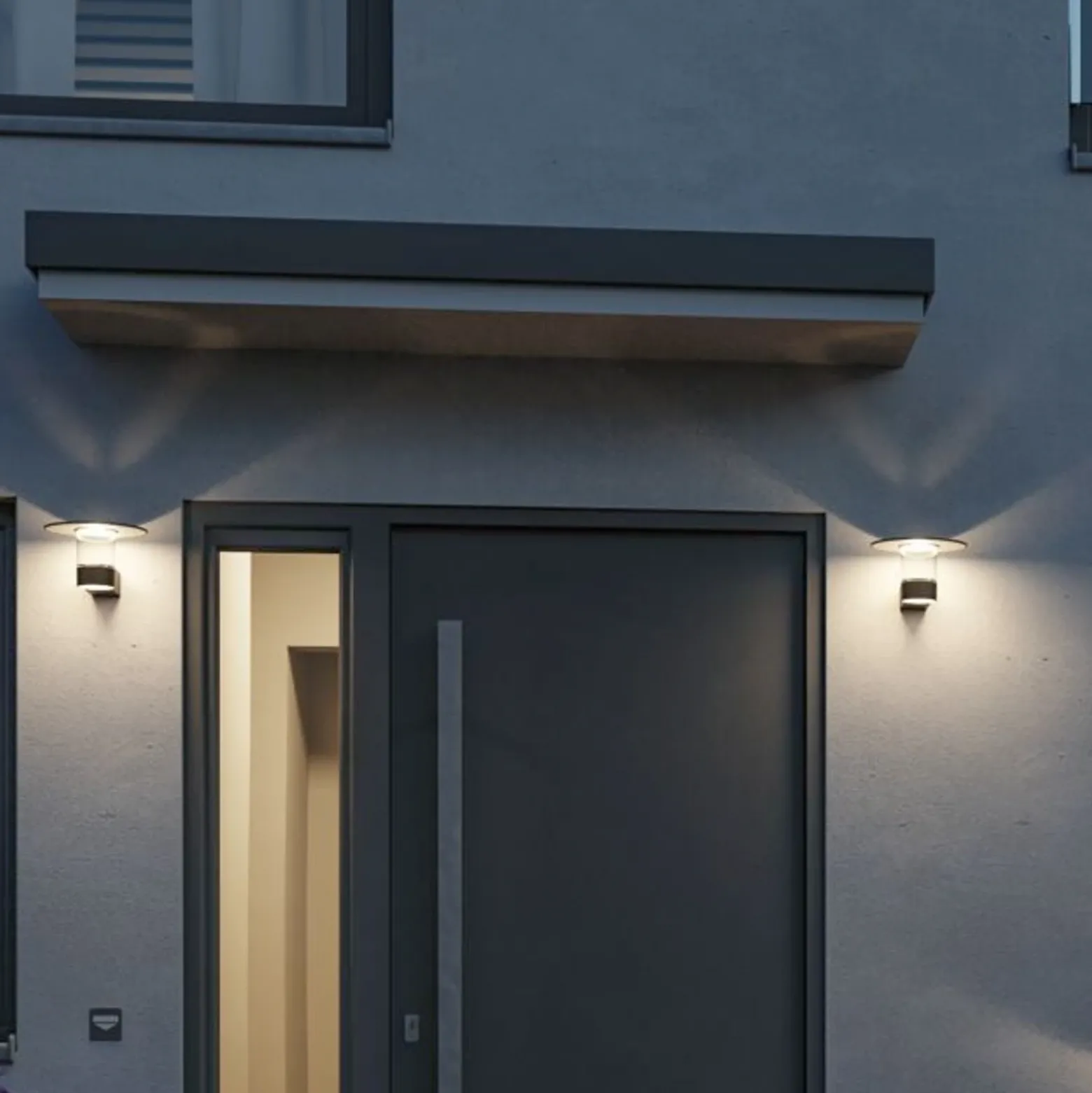 Paulmann Aplique de exterior LED Sienna, aluminio, sensor