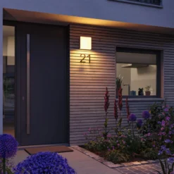 Paulmann Aplique de exterior LED Azalena, sensor, antracita