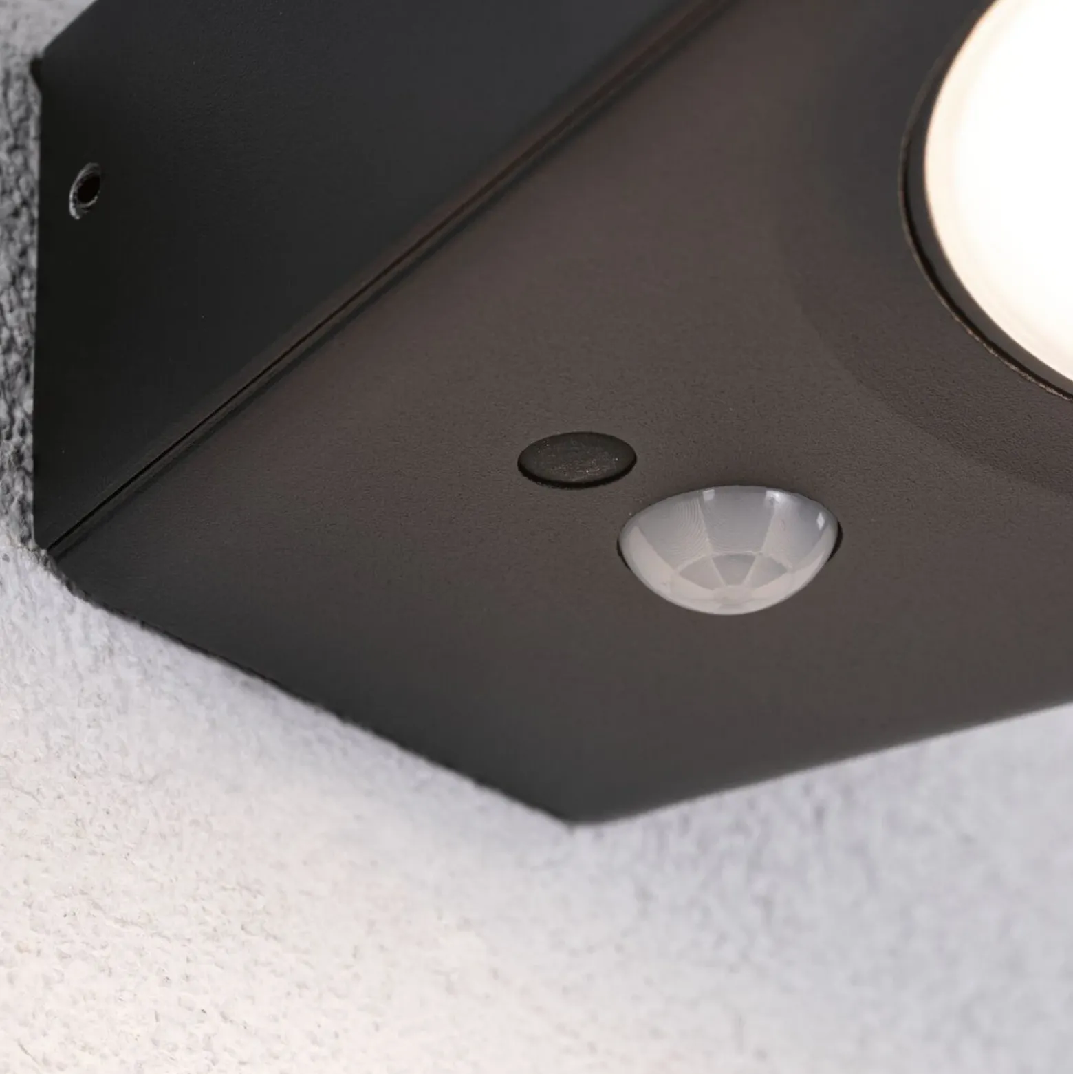 Paulmann aplique de pared LED con sensor Silma antracita 1 luz IP44