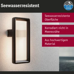 Paulmann aplique LED para exterior Reana, antracita IP44
