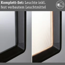 Paulmann aplique LED para exterior Reana, antracita IP44