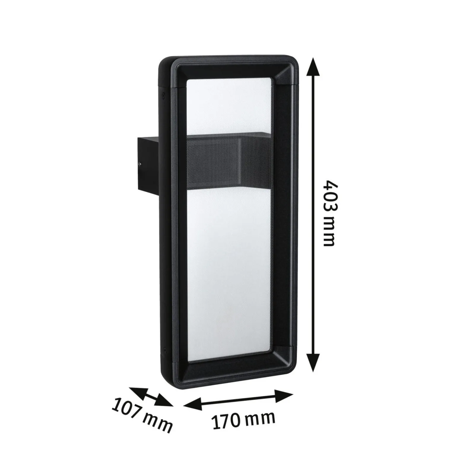 Paulmann aplique LED para exterior Reana, antracita IP44