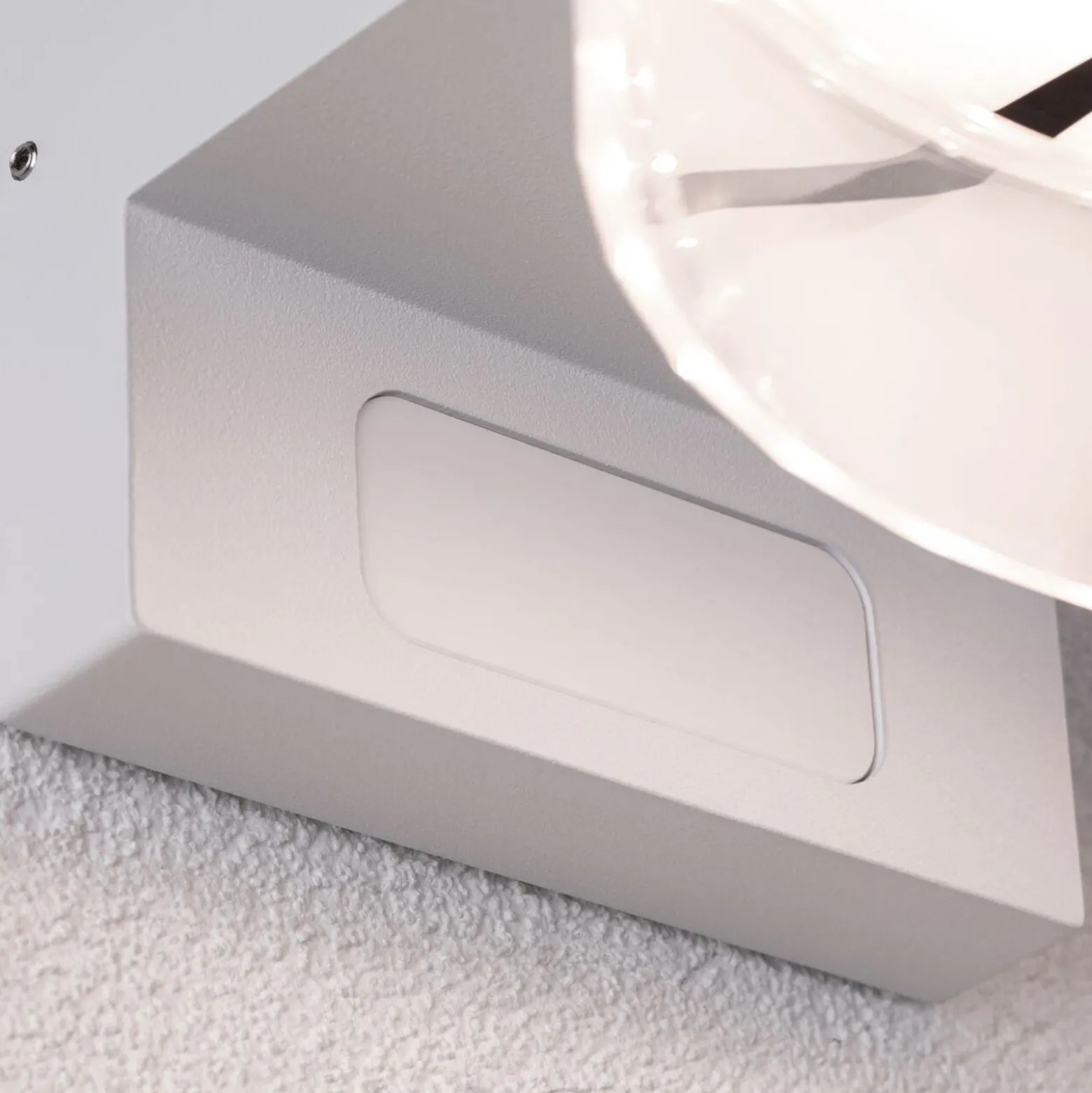 Paulmann aplique LED para exterior con sensor Capera blanco metal IP44