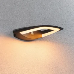 Paulmann aplique LED para exterior con sensor Akena, 2.200 K, antracita