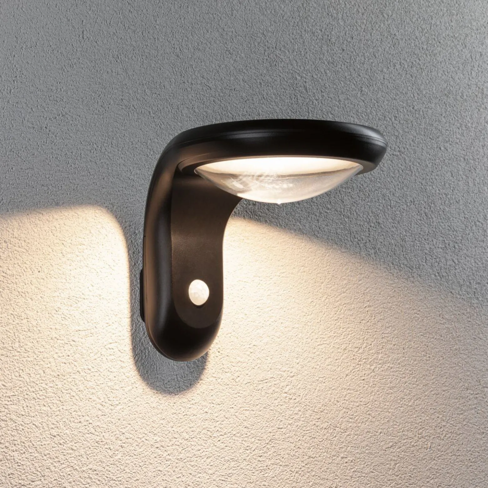 Paulmann aplique LED para exterior Diskola, sensor, antracita