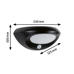 Paulmann aplique LED para exterior con sensor solar Sorova, antracita