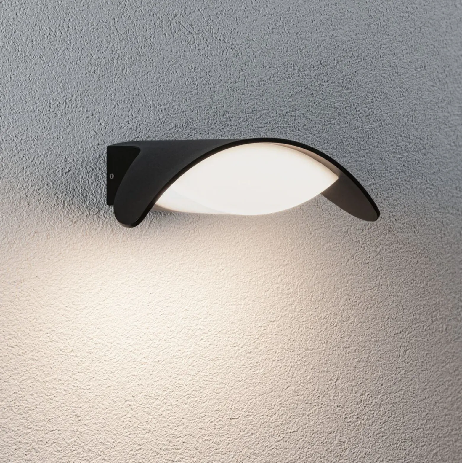 Paulmann aplique LED para exterior Mesana, antracita 24 cm aluminio IP44