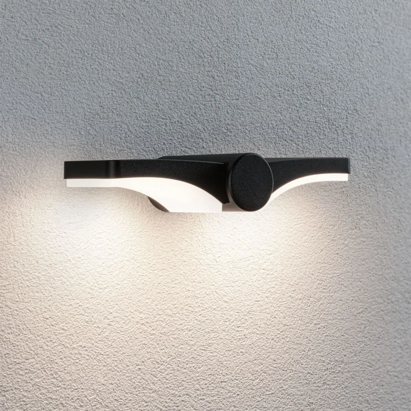 Paulmann aplique LED para exterior Pekana, antracita 30 cm aluminio IP44
