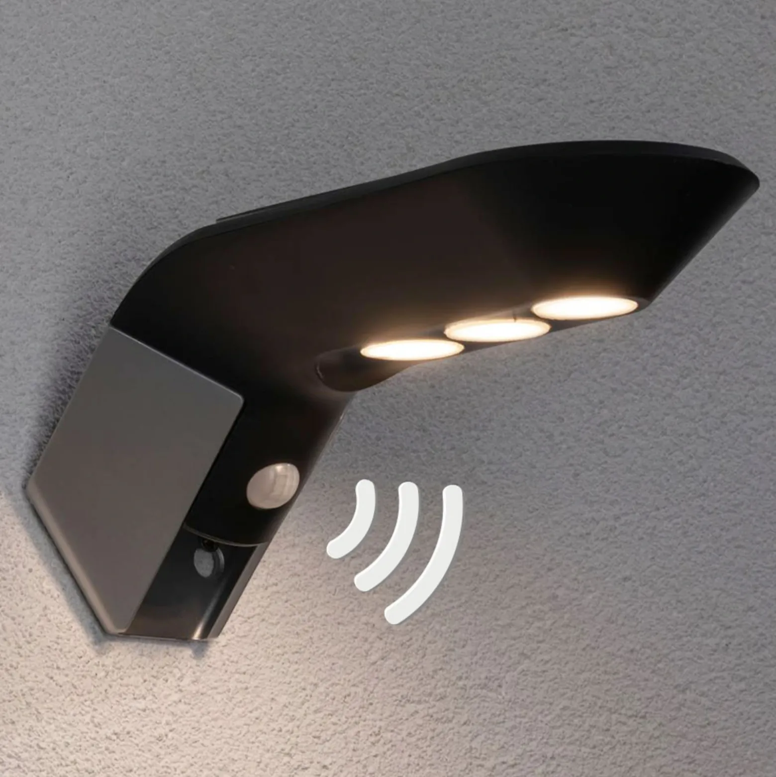 Paulmann aplique LED solar Soley antracita