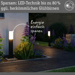 Paulmann Bolardo luminoso LED Bonnie, aluminio, antracita